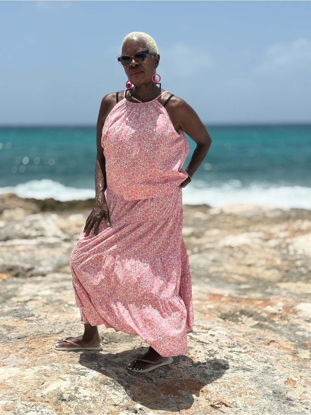 NWT Billy T Wild Cloral Print Two Piece Skirt Set 👗🥰